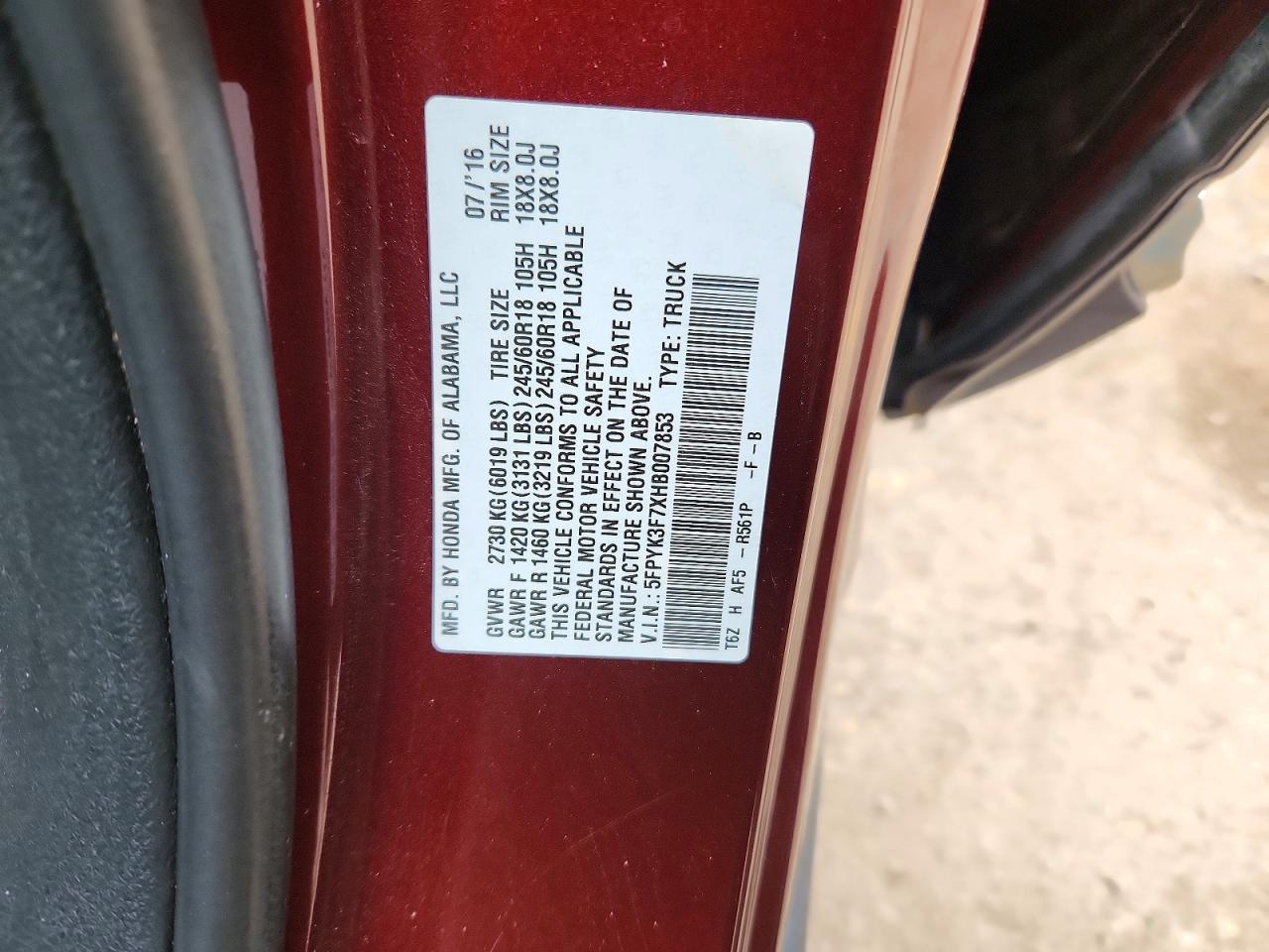 Honda Ridgeline Rtl