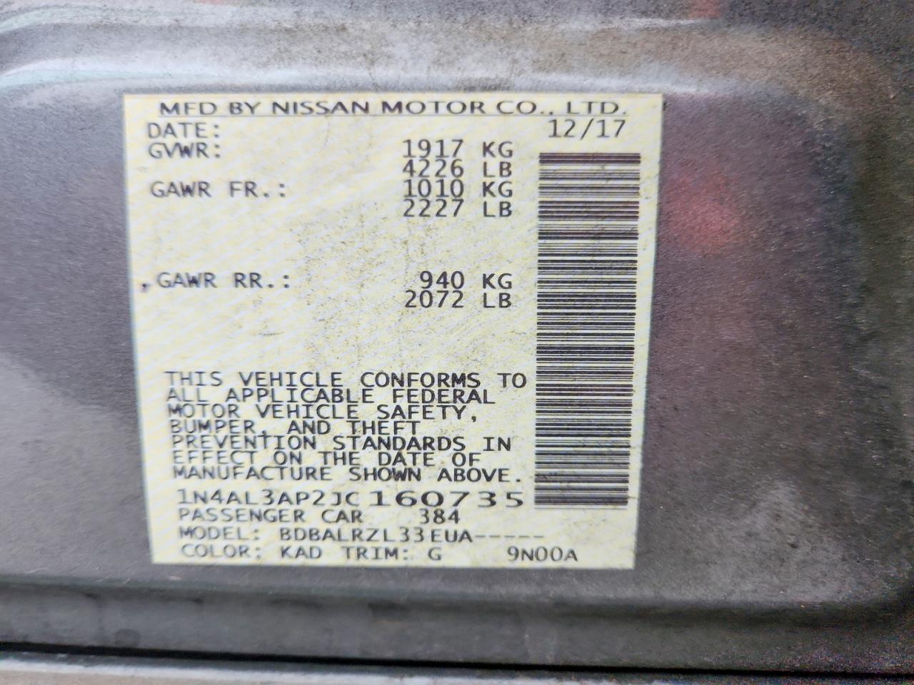 Nissan Altima 2.5 Sl