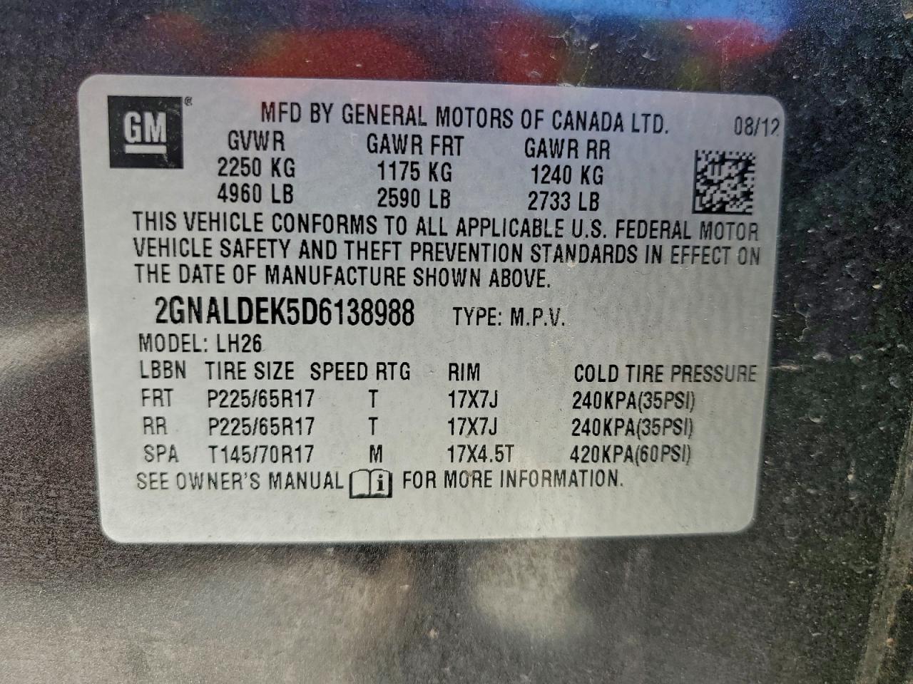 Chevrolet Equinox Lt