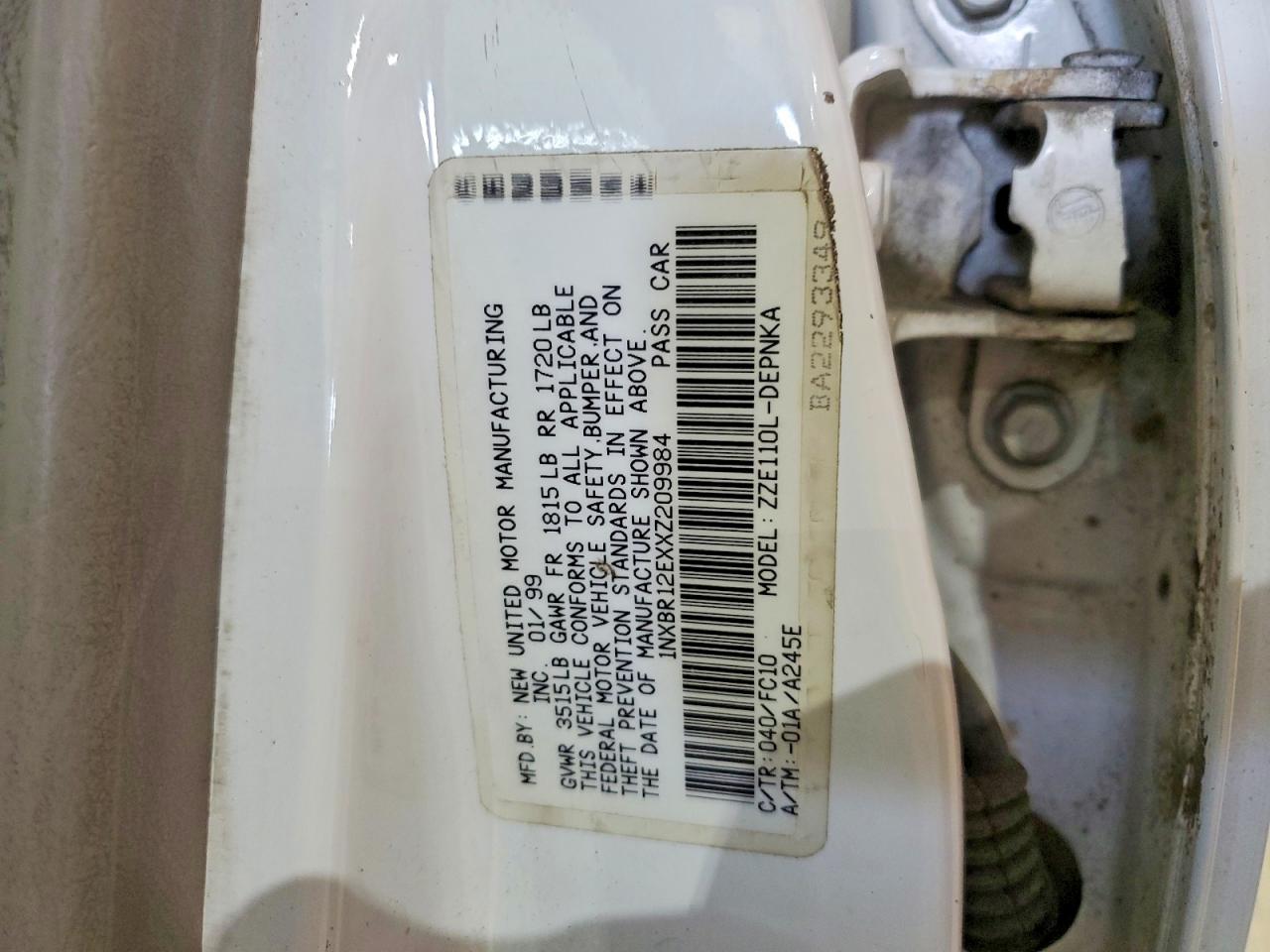 Toyota Corolla Ve