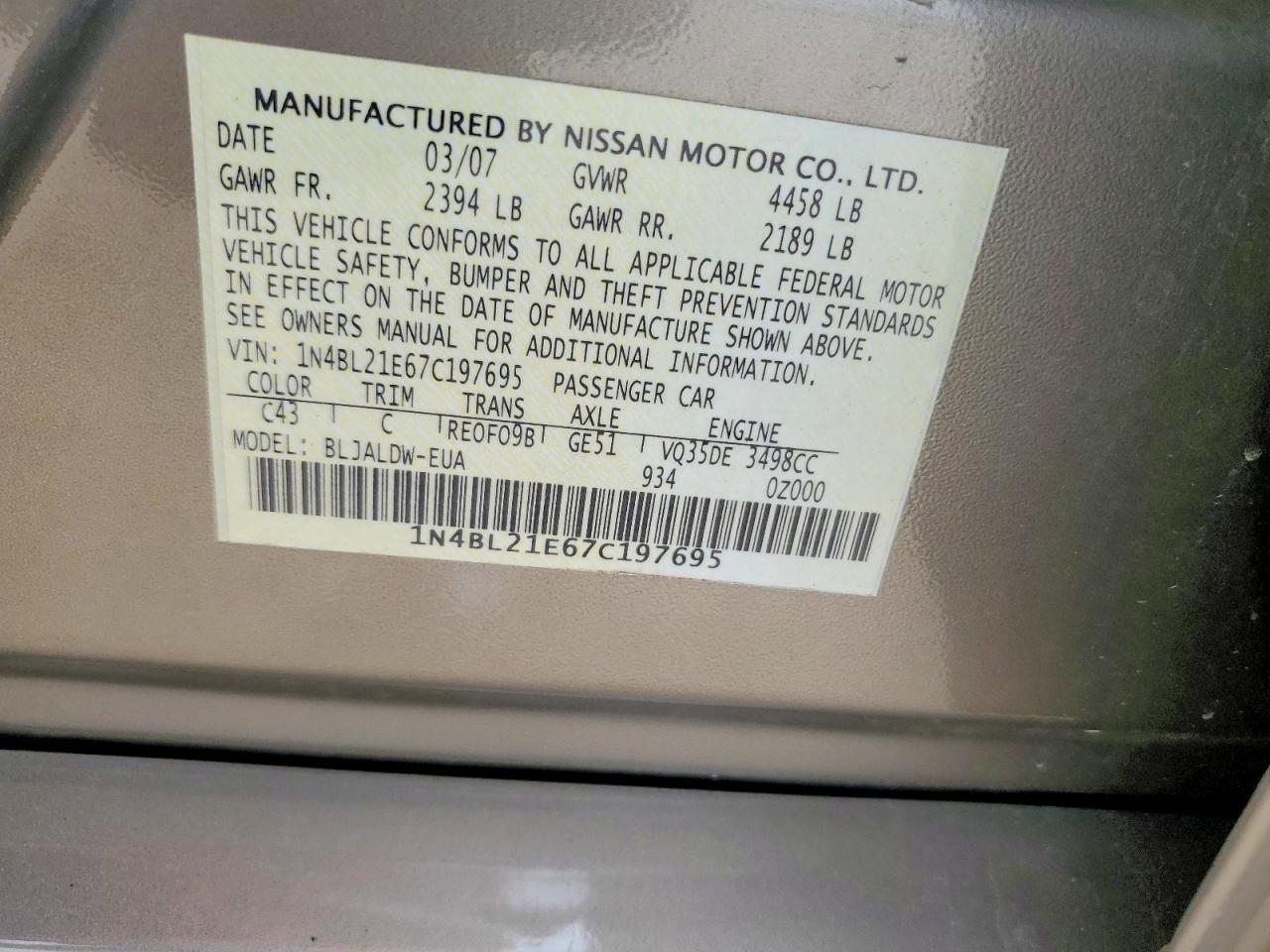 Nissan Altima 3.5 Se