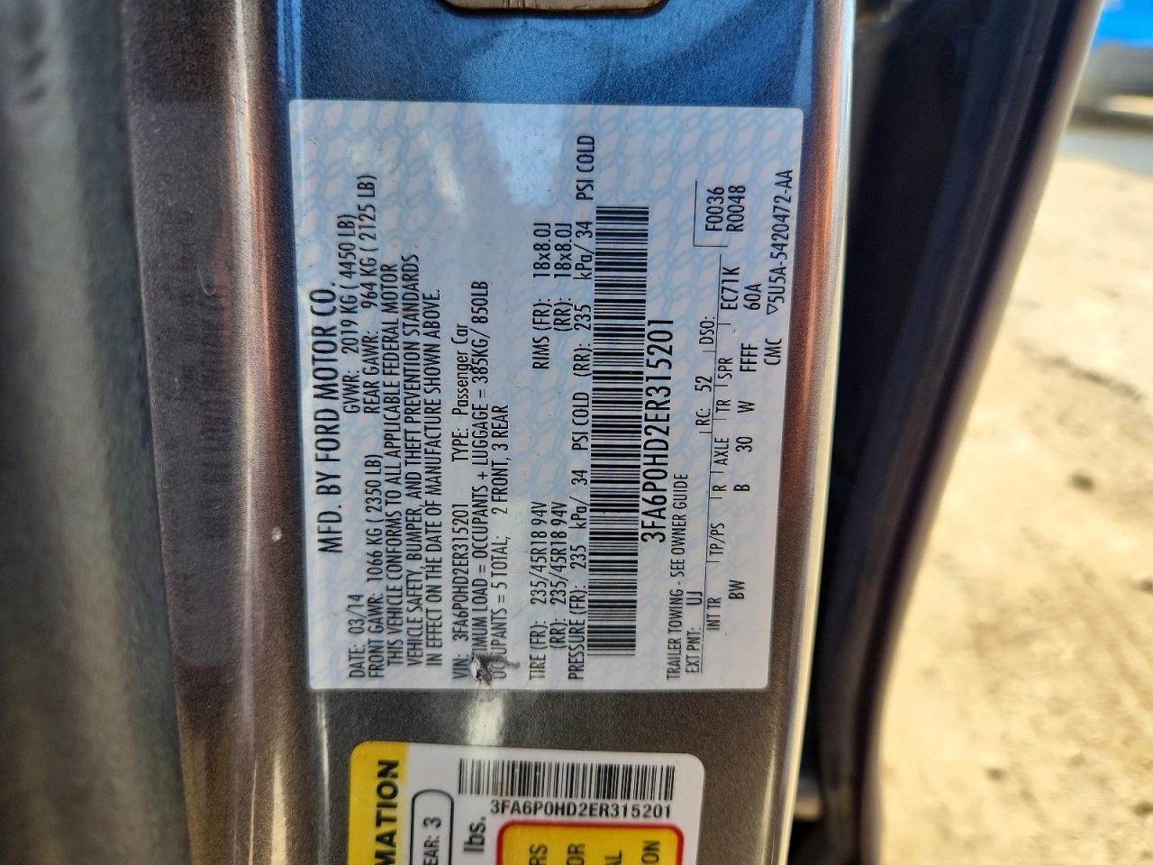 Ford Fusion Se