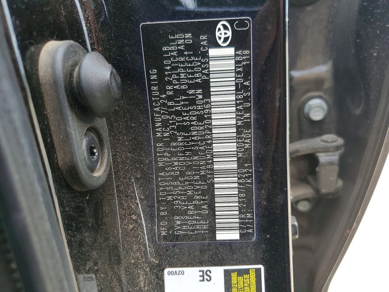 Toyota Corolla Le