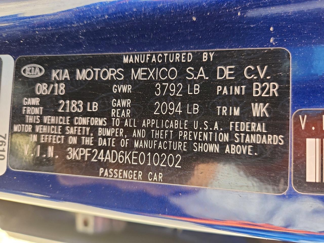 Kia Forte Lxs