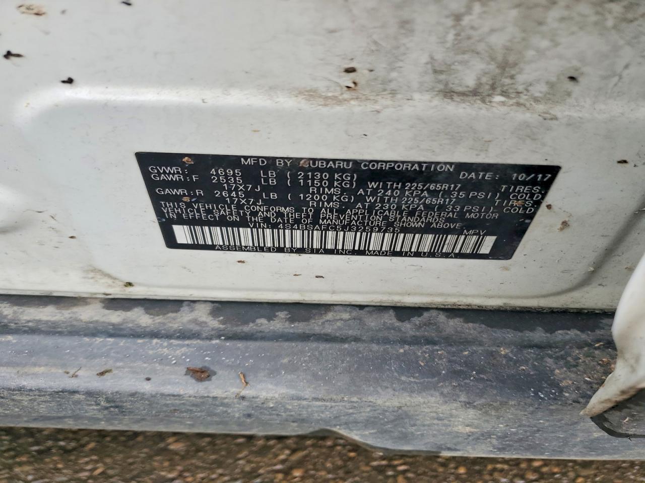 Subaru Outback 2.5i Premium