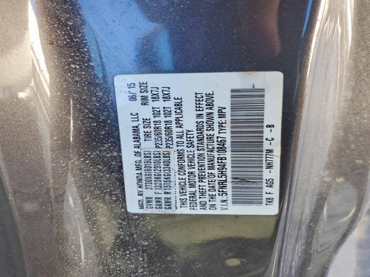 Honda Odyssey Touring