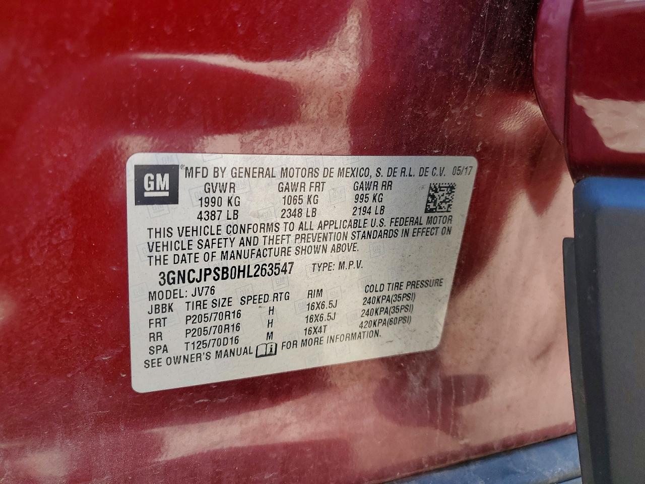 Chevrolet Trax 1lt