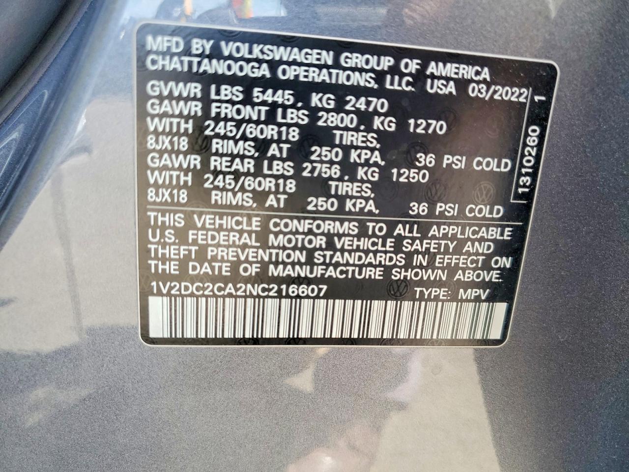 Volkswagen Atlas Se