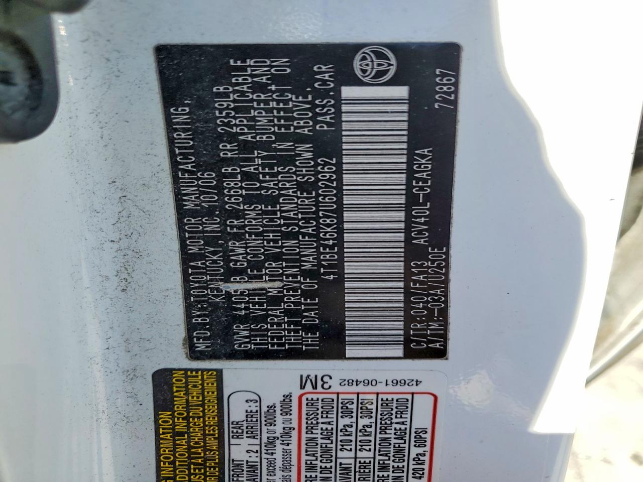 Toyota Camry Xle