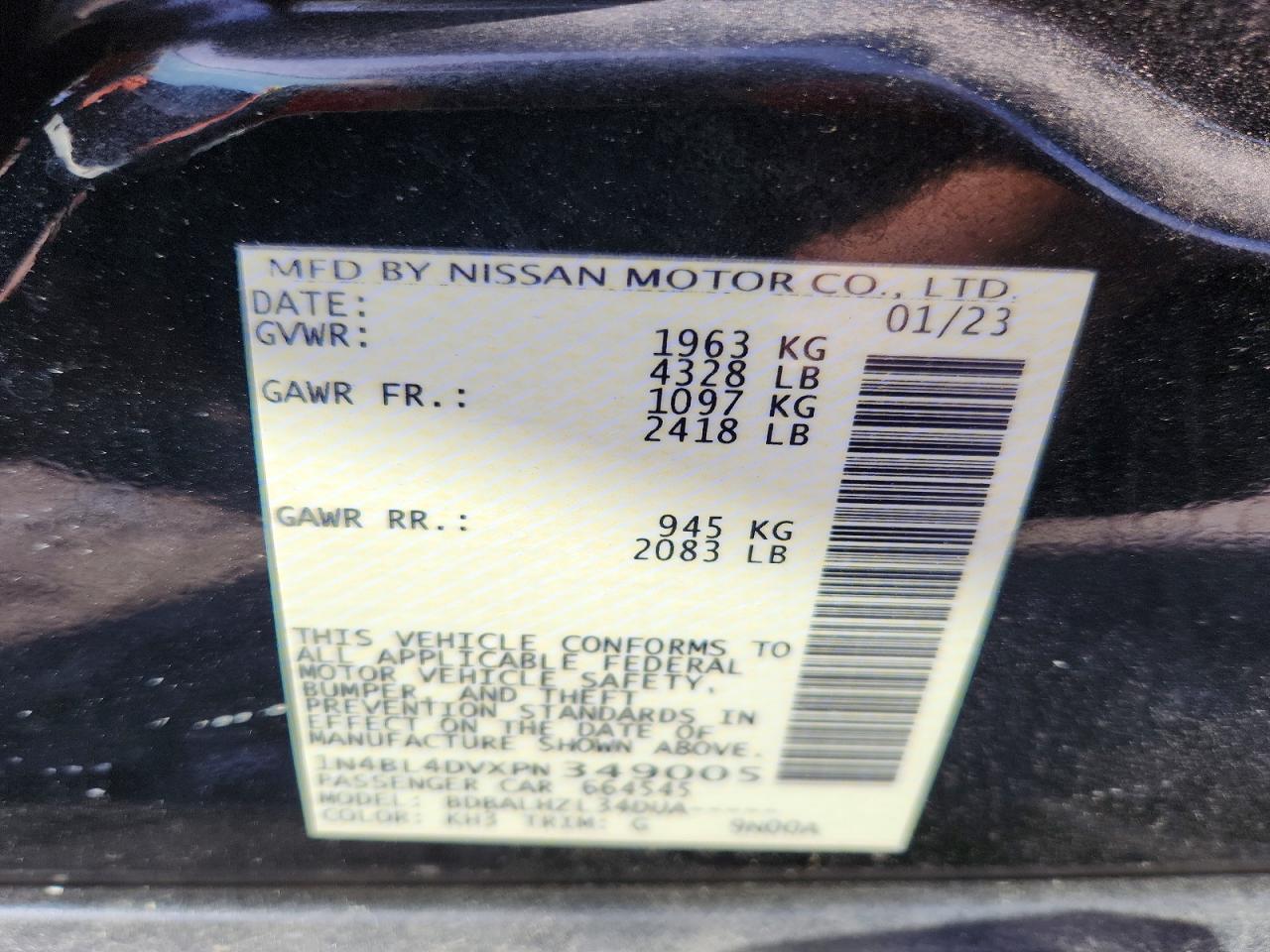 Nissan Altima Sv