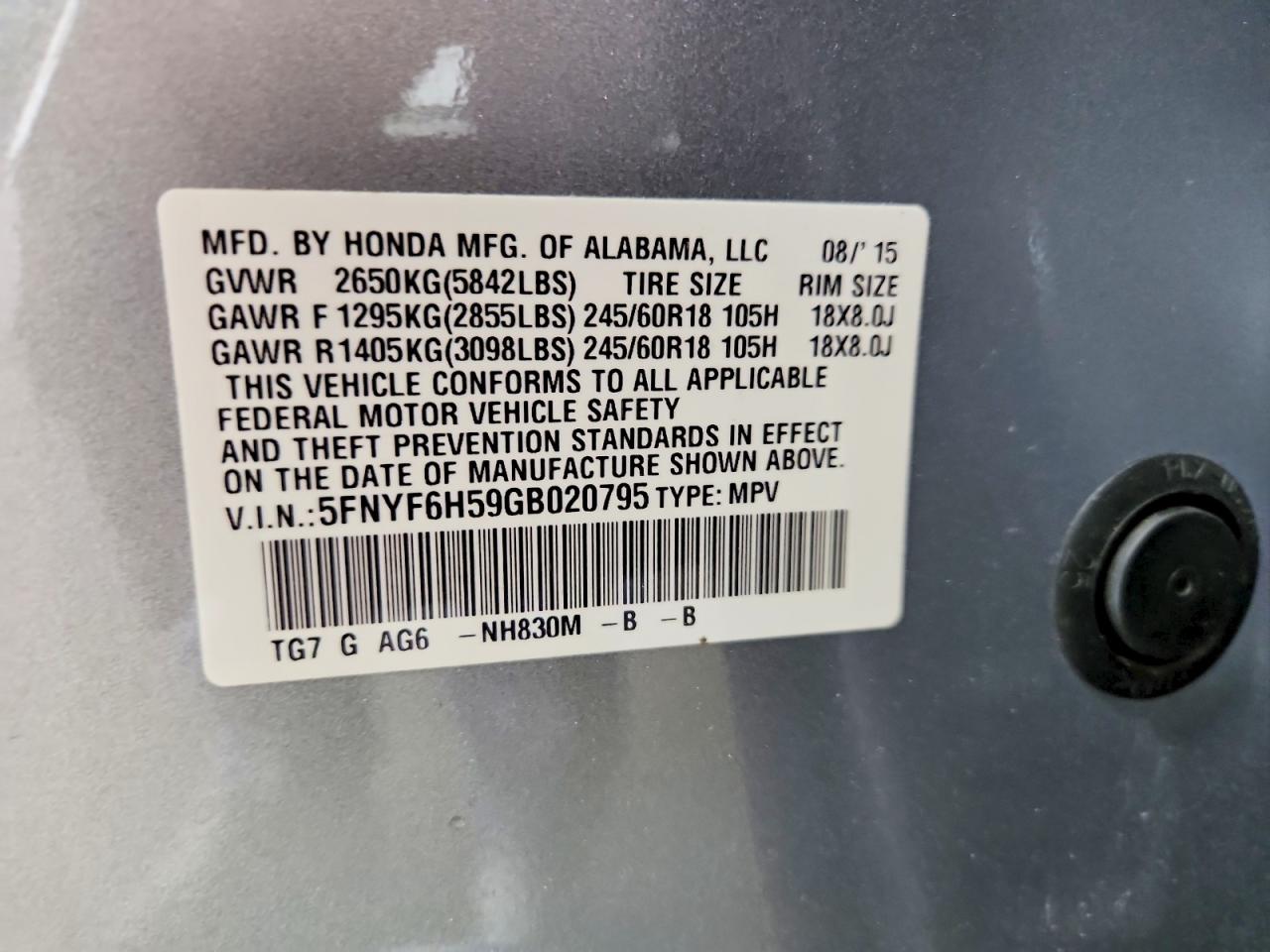 Honda Pilot Exl