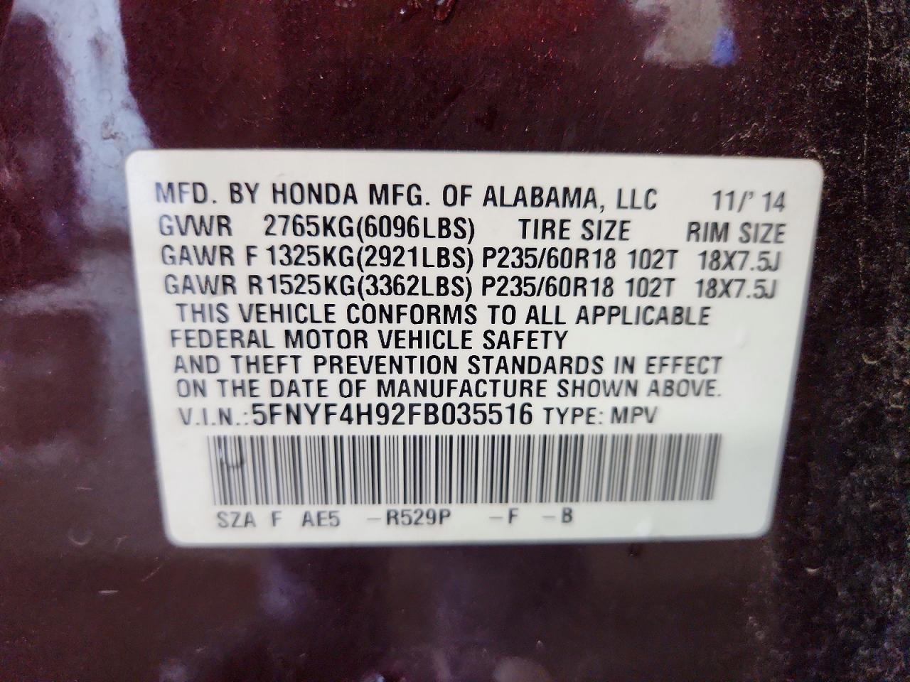 Honda Pilot Touring