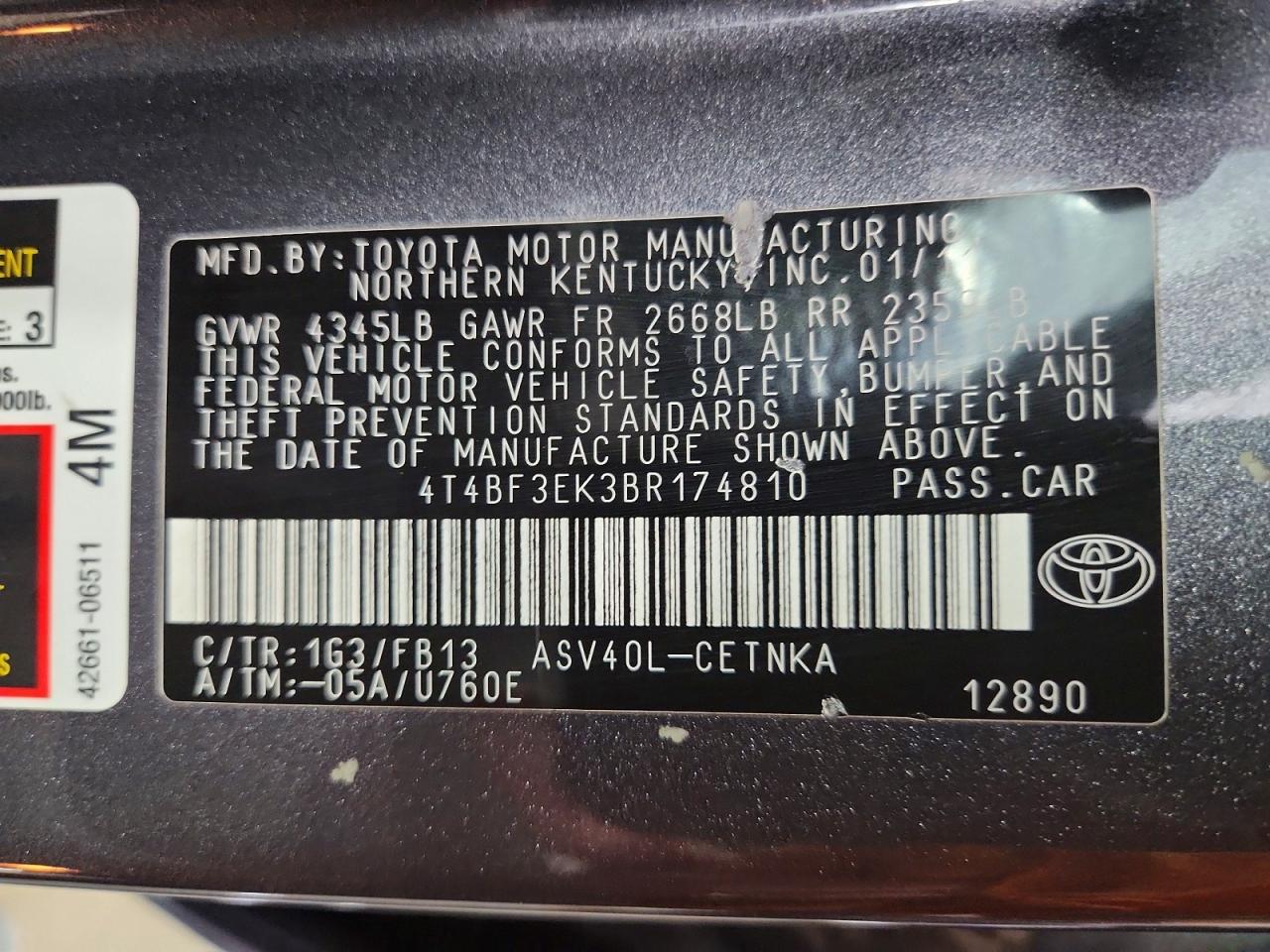 Toyota Camry Le