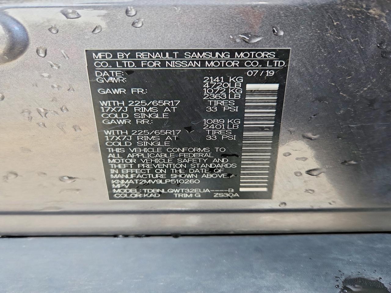 Nissan Rogue Sv