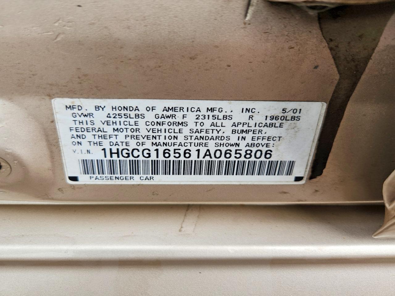 Honda Accord Ex
