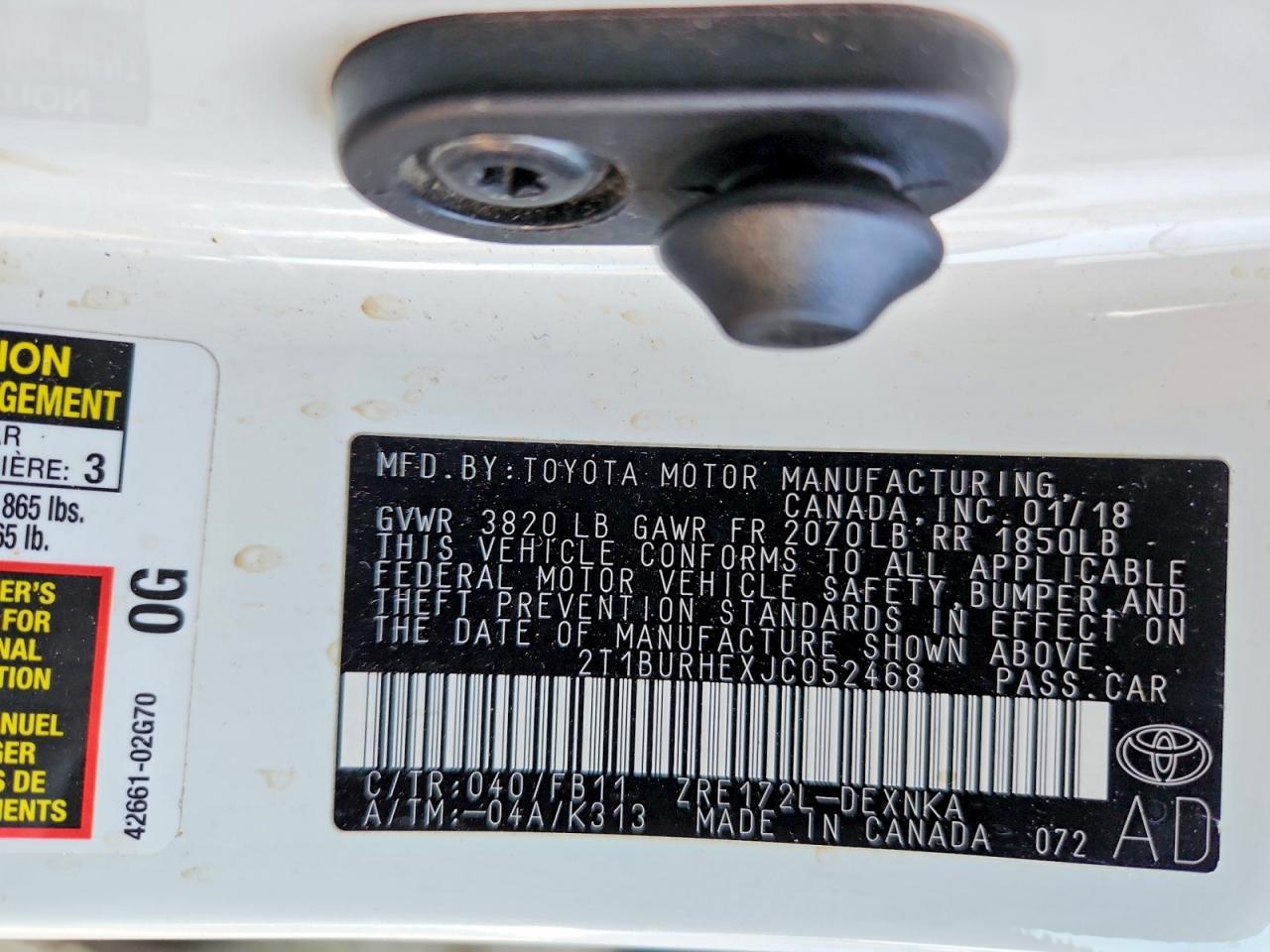 Toyota Corolla L