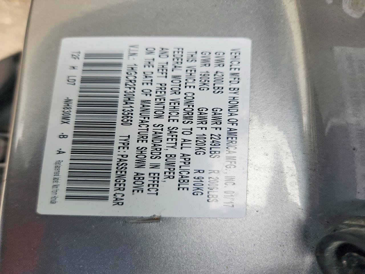 Honda Accord Lx