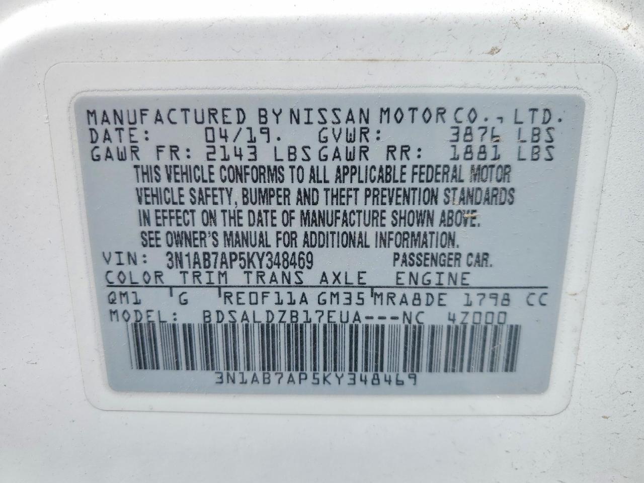 Nissan Sentra Sv