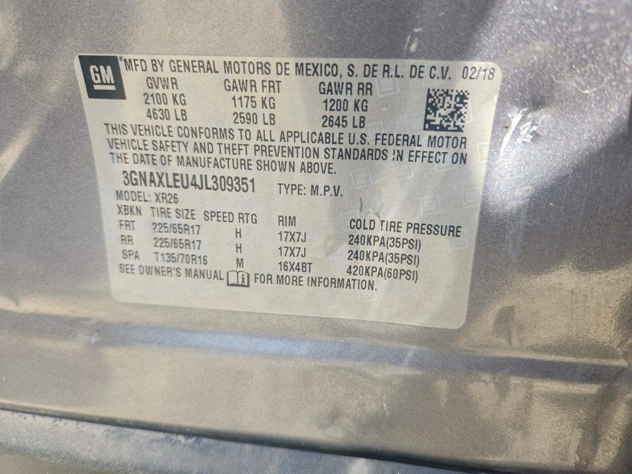 Chevrolet Equinox Lt