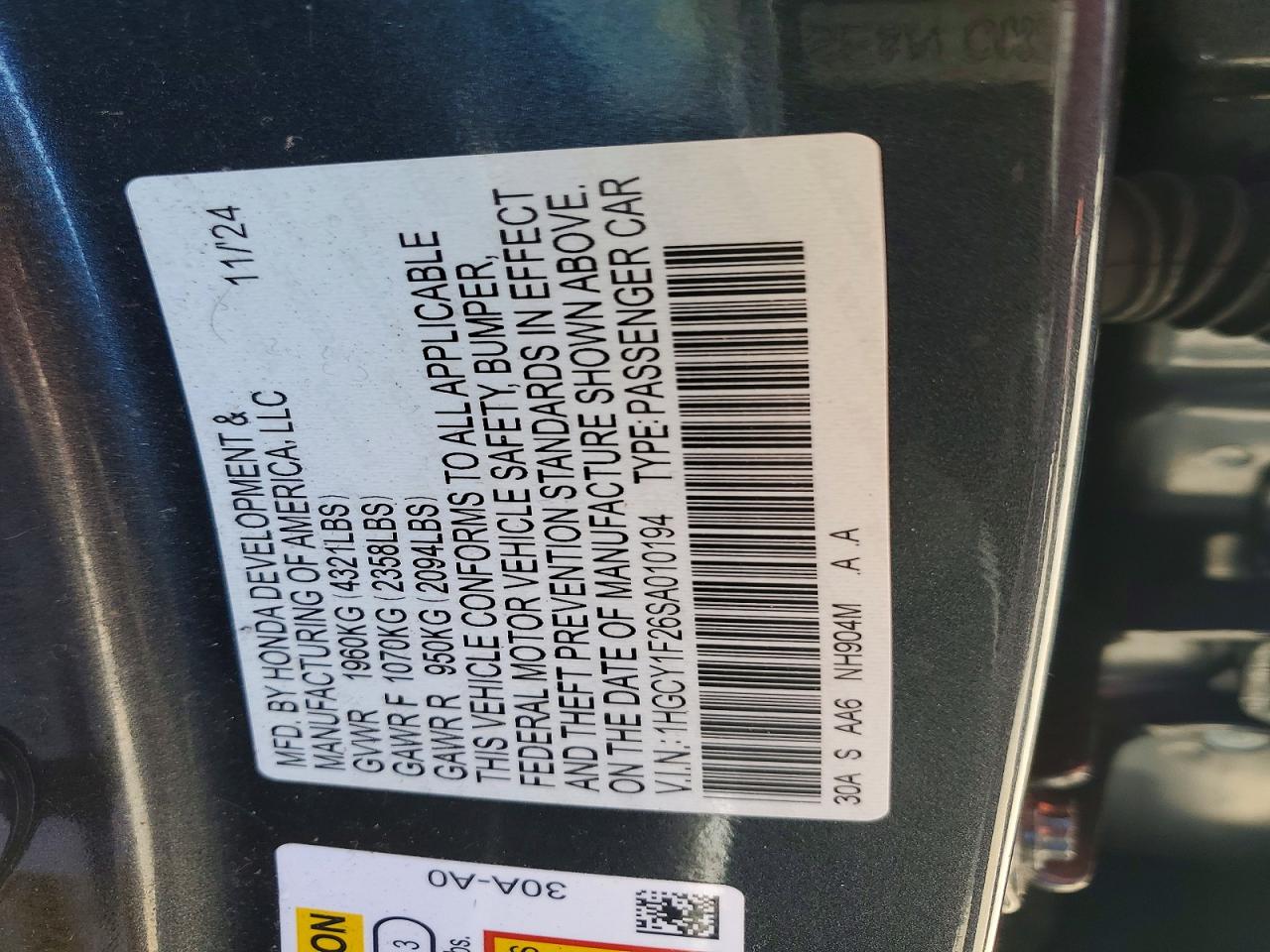 Honda Accord Lx