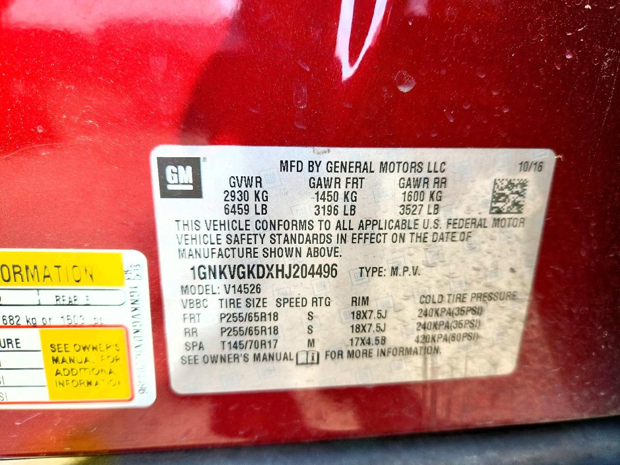 Chevrolet Traverse Lt
