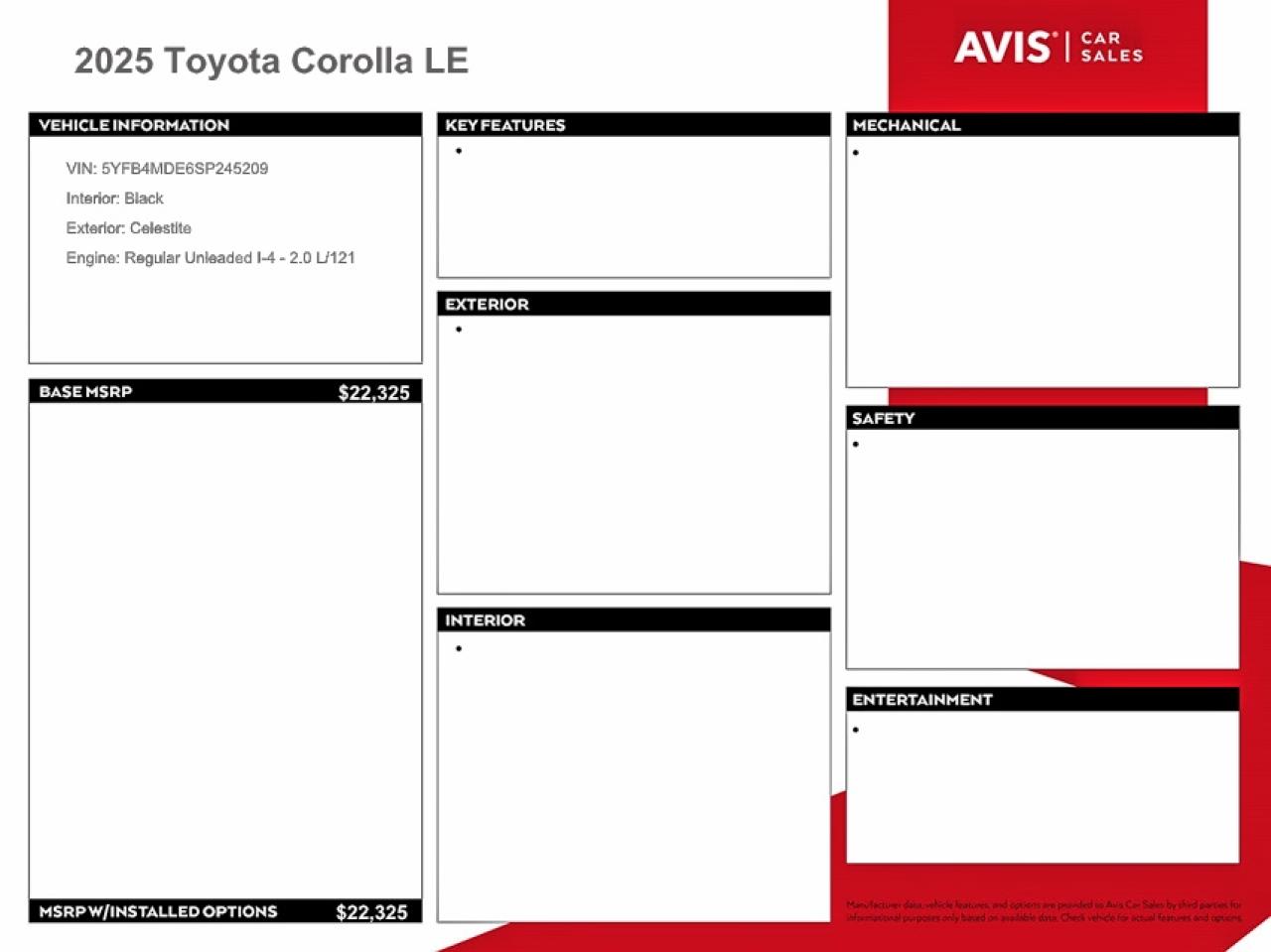 Toyota Corolla Le