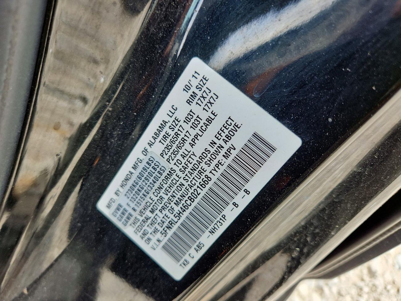 Honda Odyssey Ex