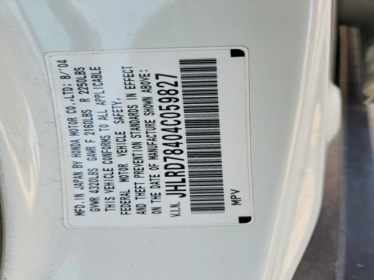 Honda Crv Lx