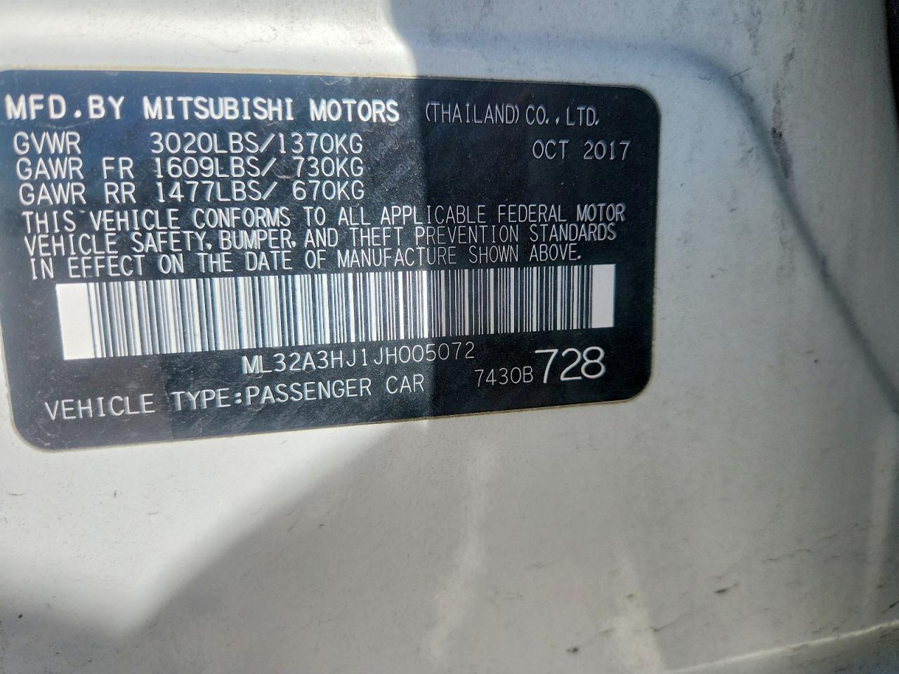 Mitsubishi Mirage Es