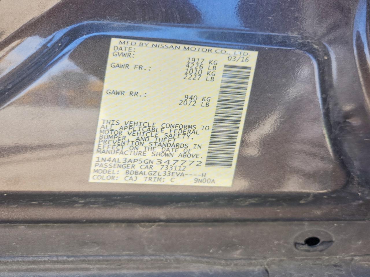 Nissan Altima 2.5 S