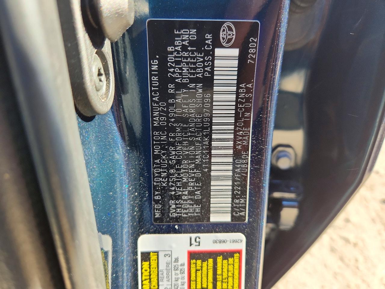 Toyota Camry Le