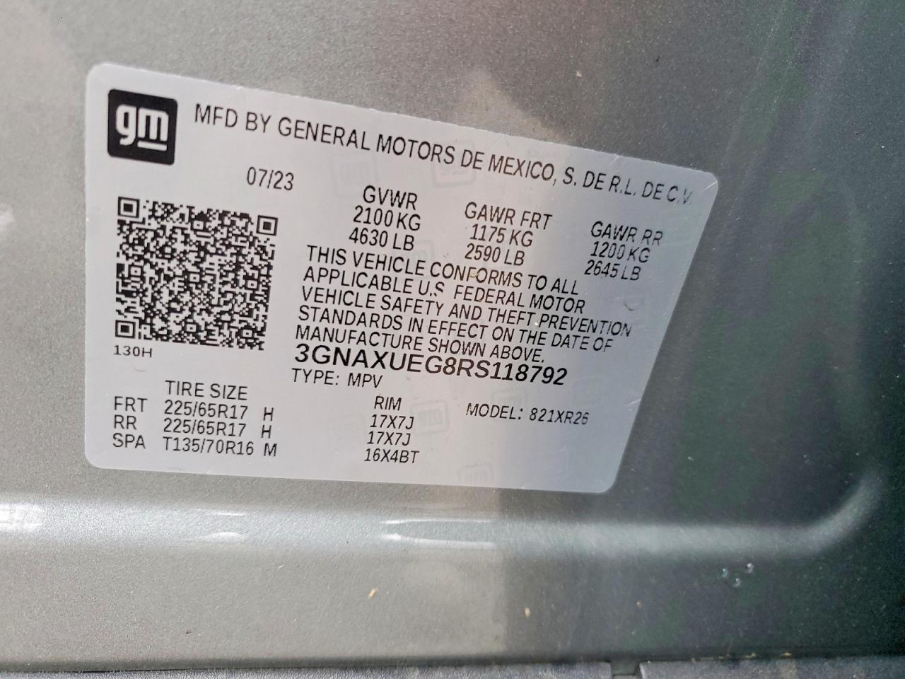 Chevrolet Equinox Lt