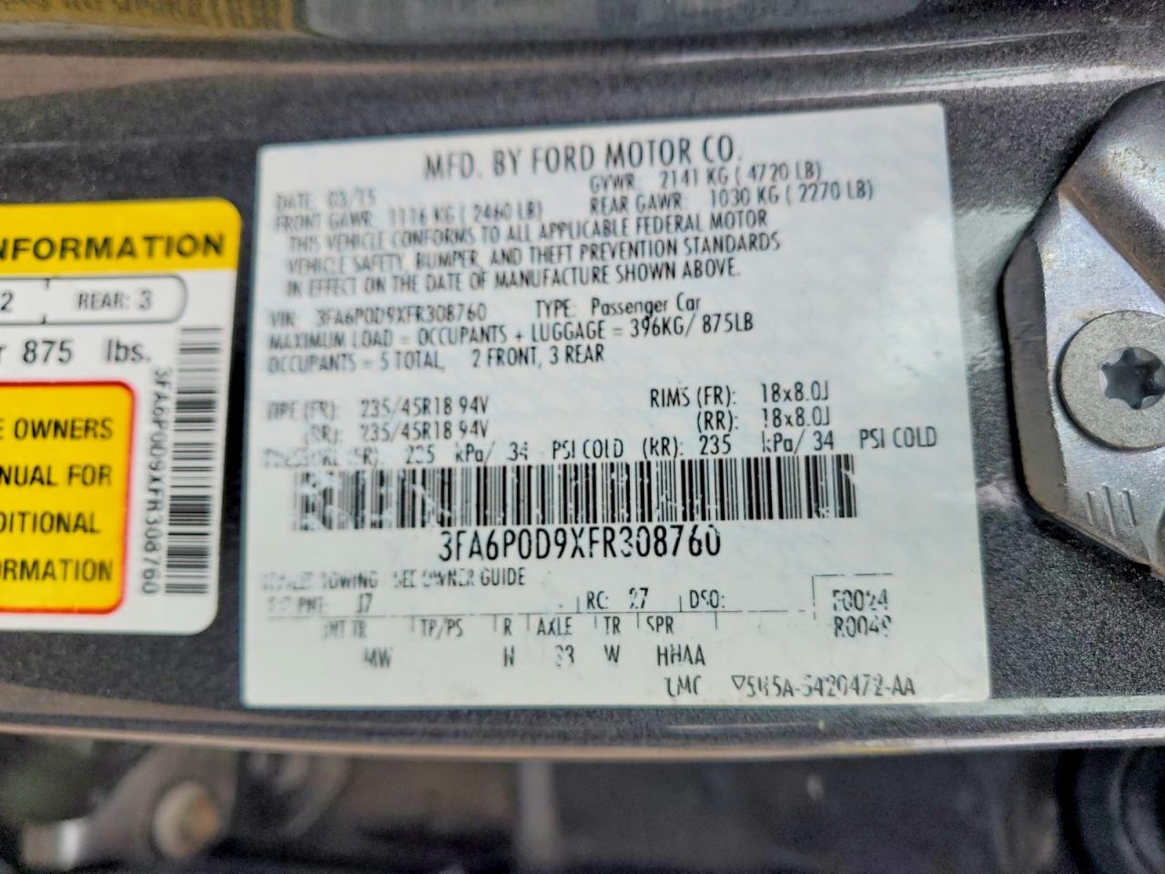 Ford Fusion Titanium