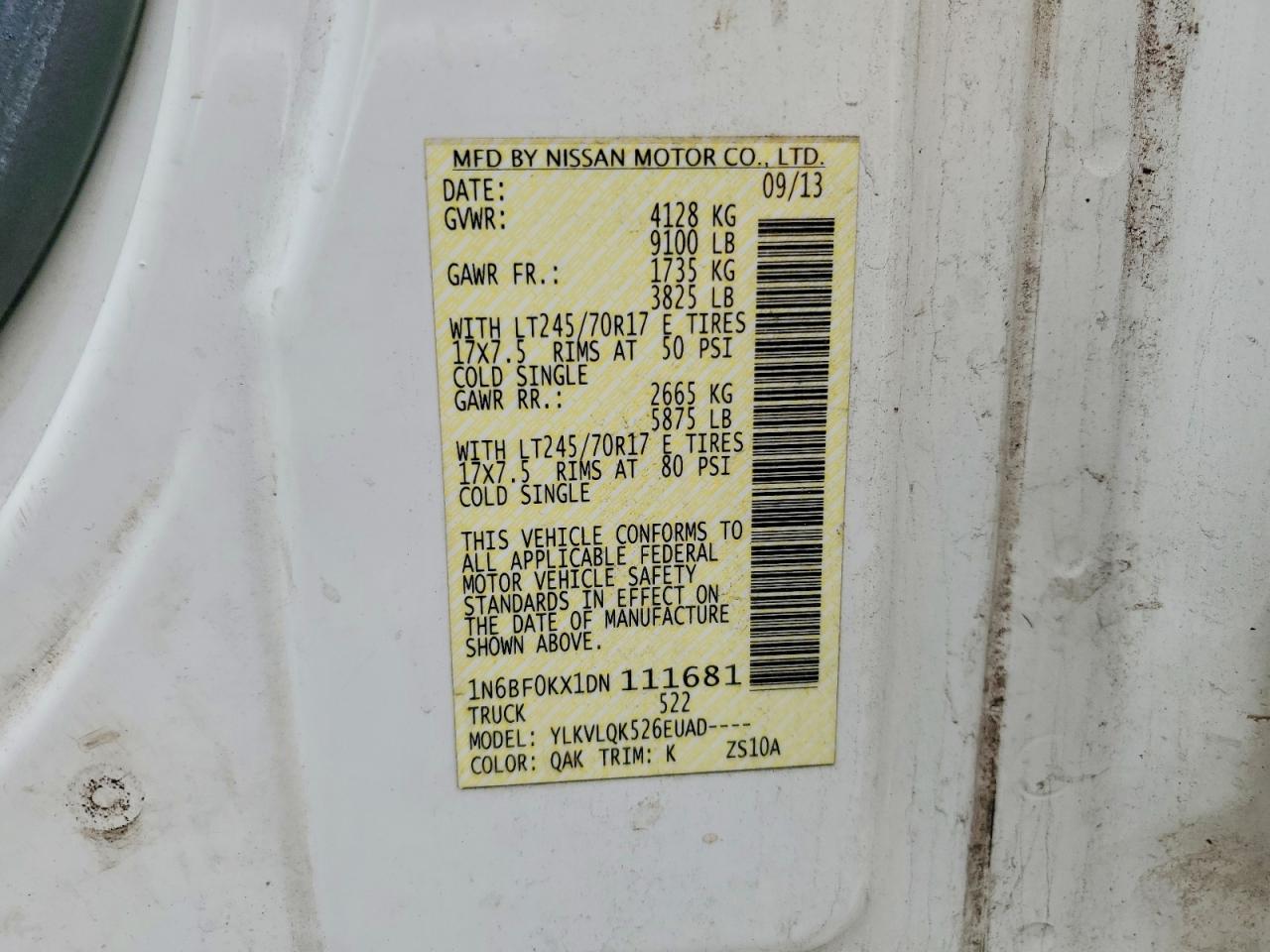 Nissan Nv 2500