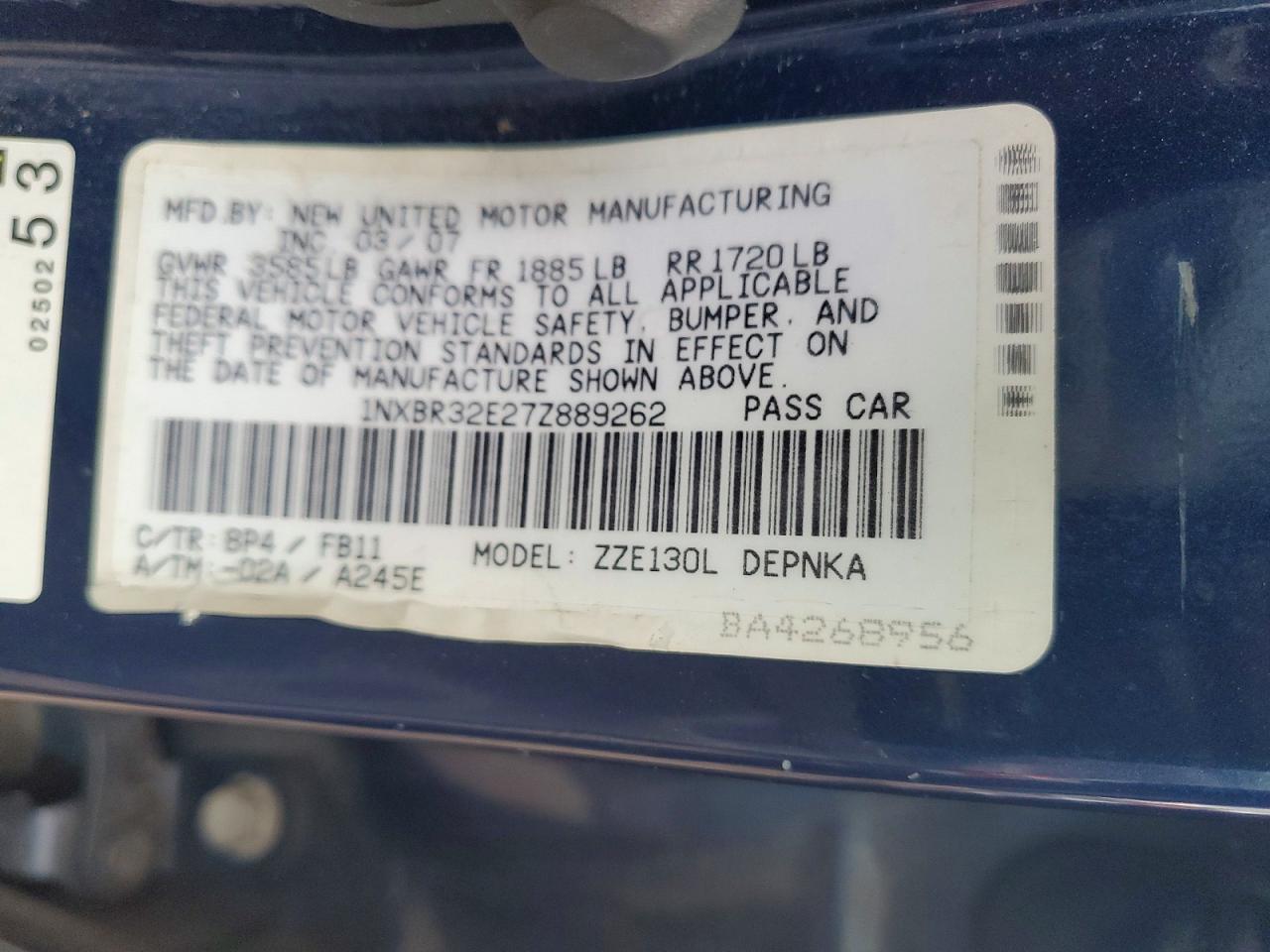 Toyota Corolla Le