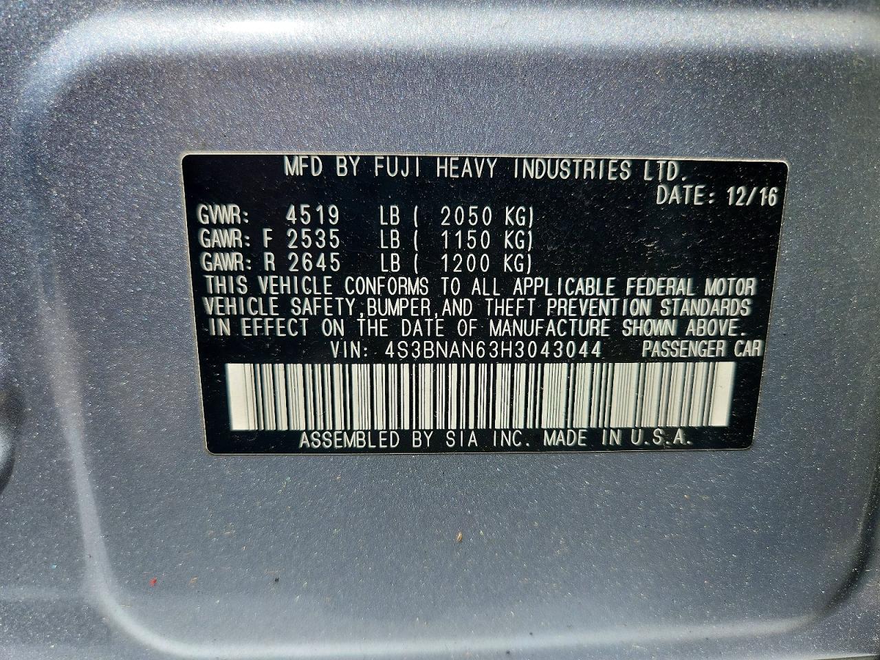 Subaru Legacy 2.5i Limited