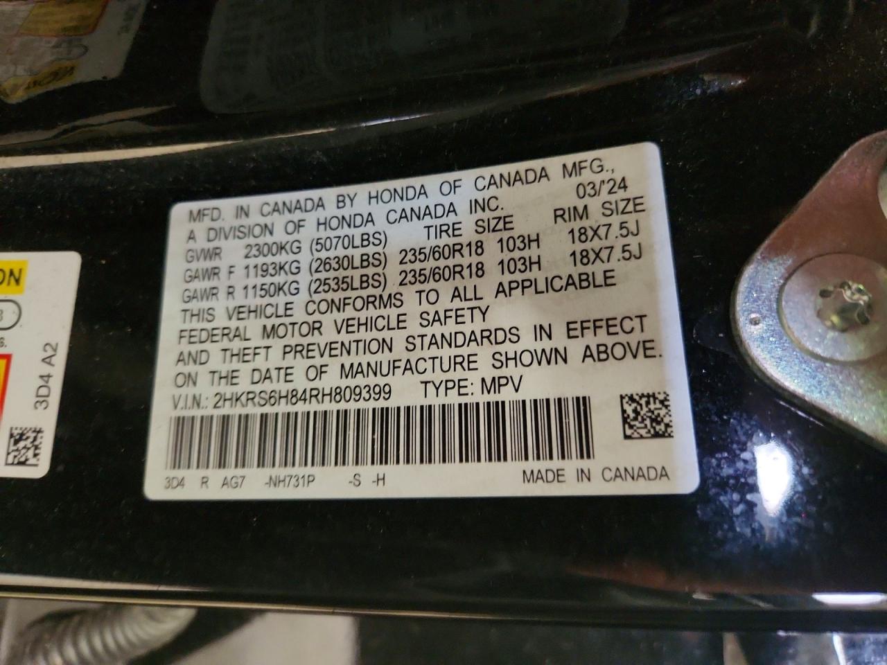 Honda Crv Sport-l