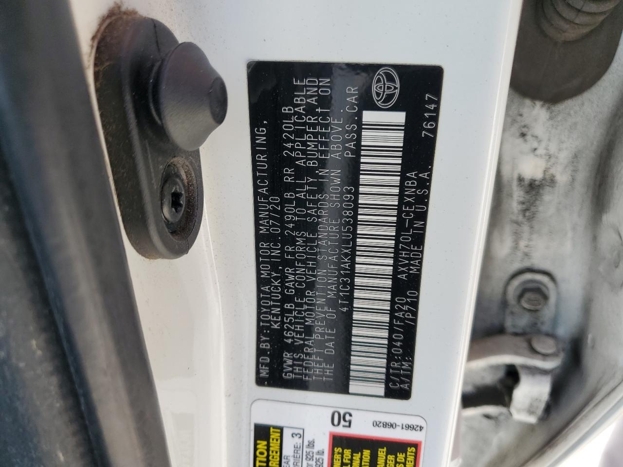 Toyota Camry Le