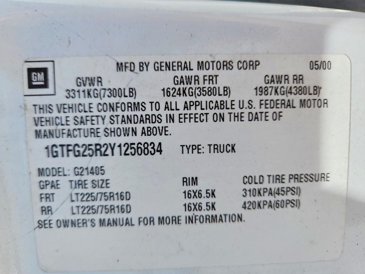 GMC Savana G2500