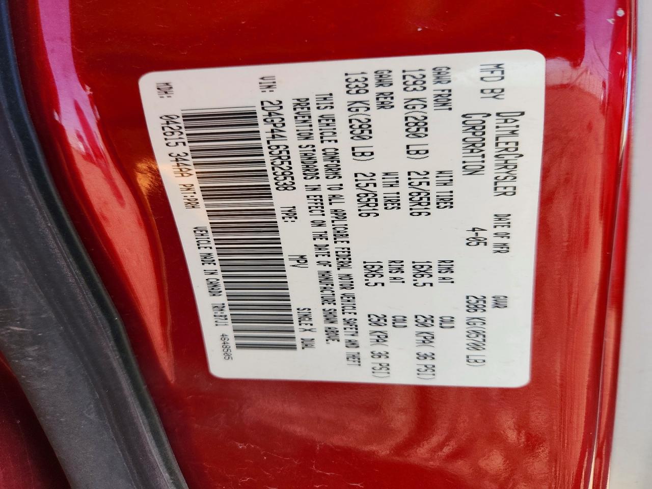 Dodge Caravan Sxt