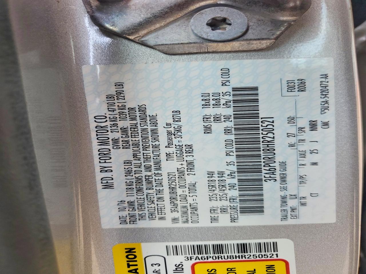Ford Fusion Titanium Hev