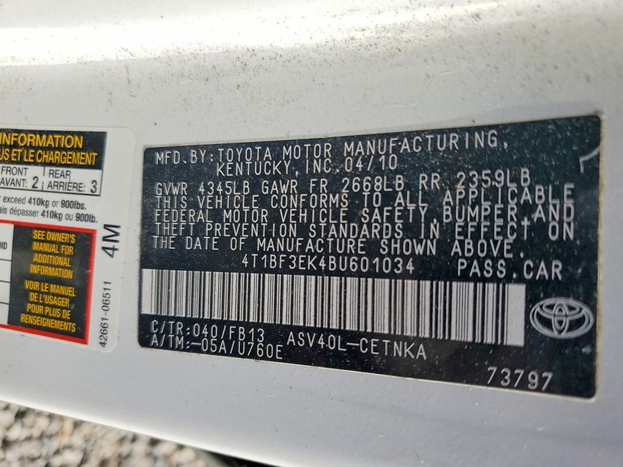Toyota Camry Le