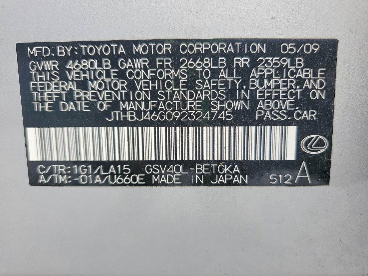 Lexus Es 350