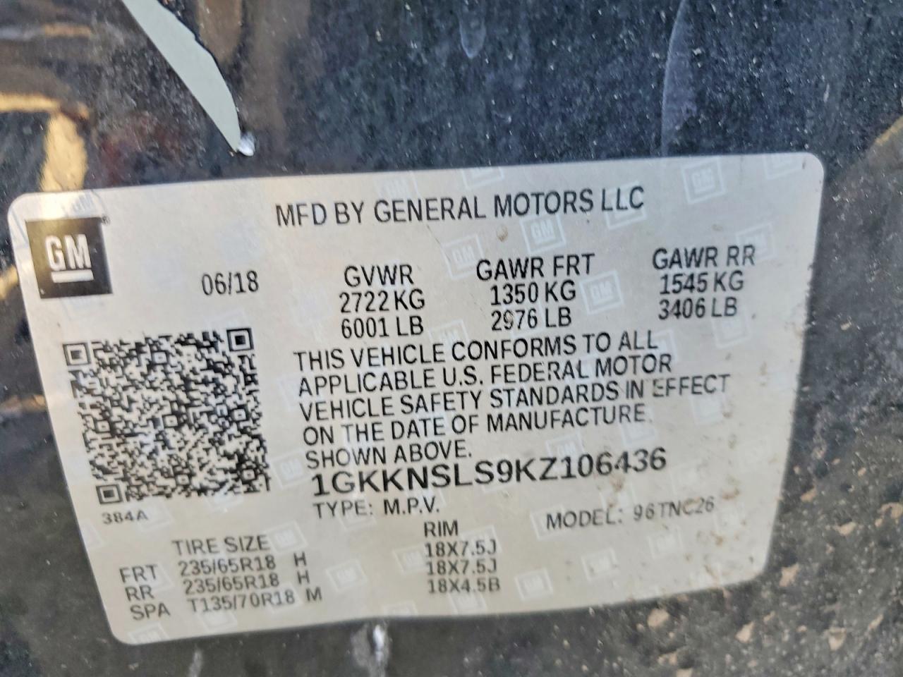 GMC Acadia Sle
