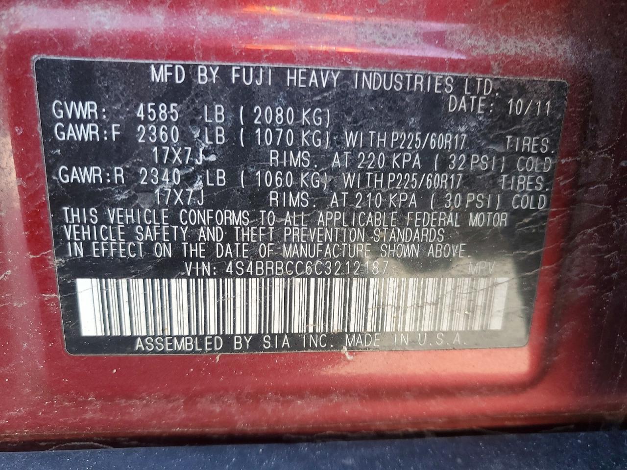 Subaru Outback 2.5i Premium