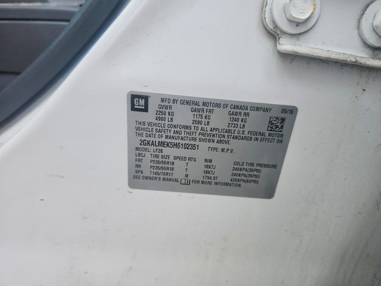 GMC Terrain Sle