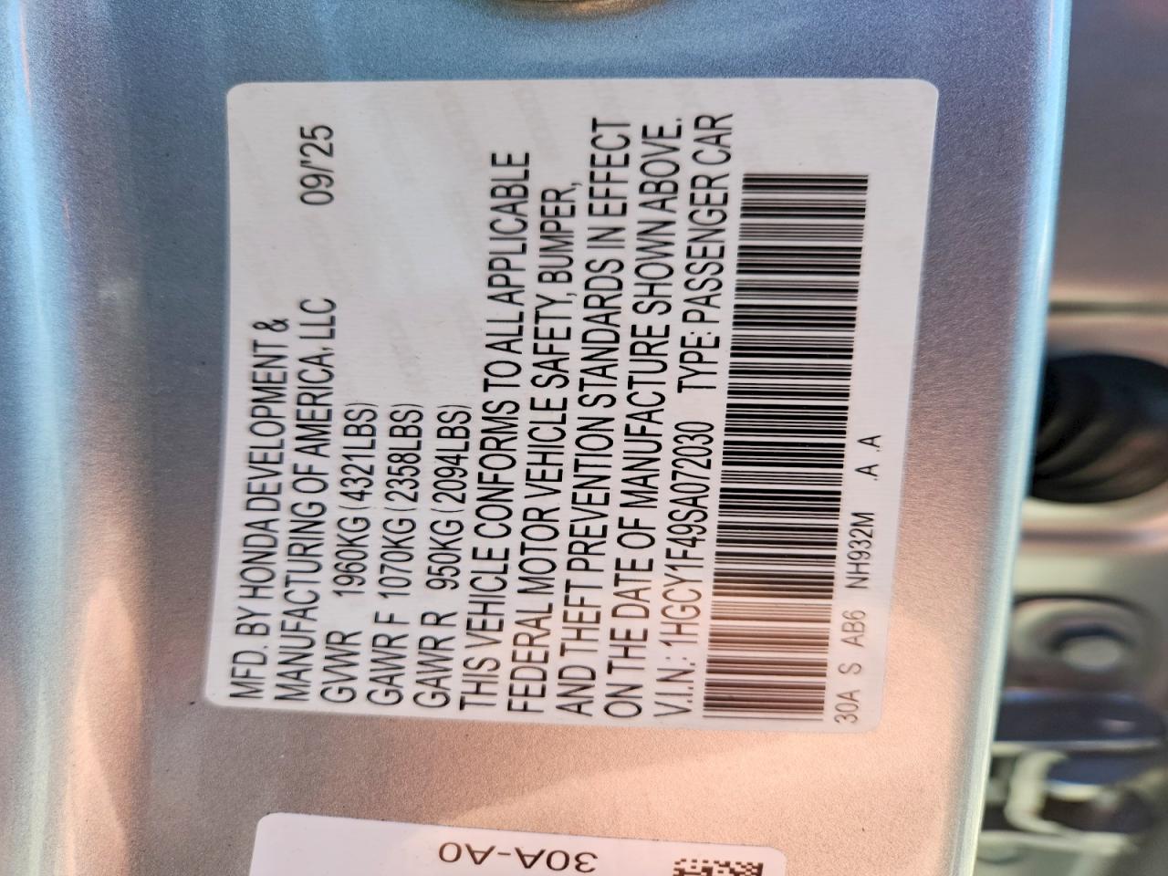 Honda Accord Se