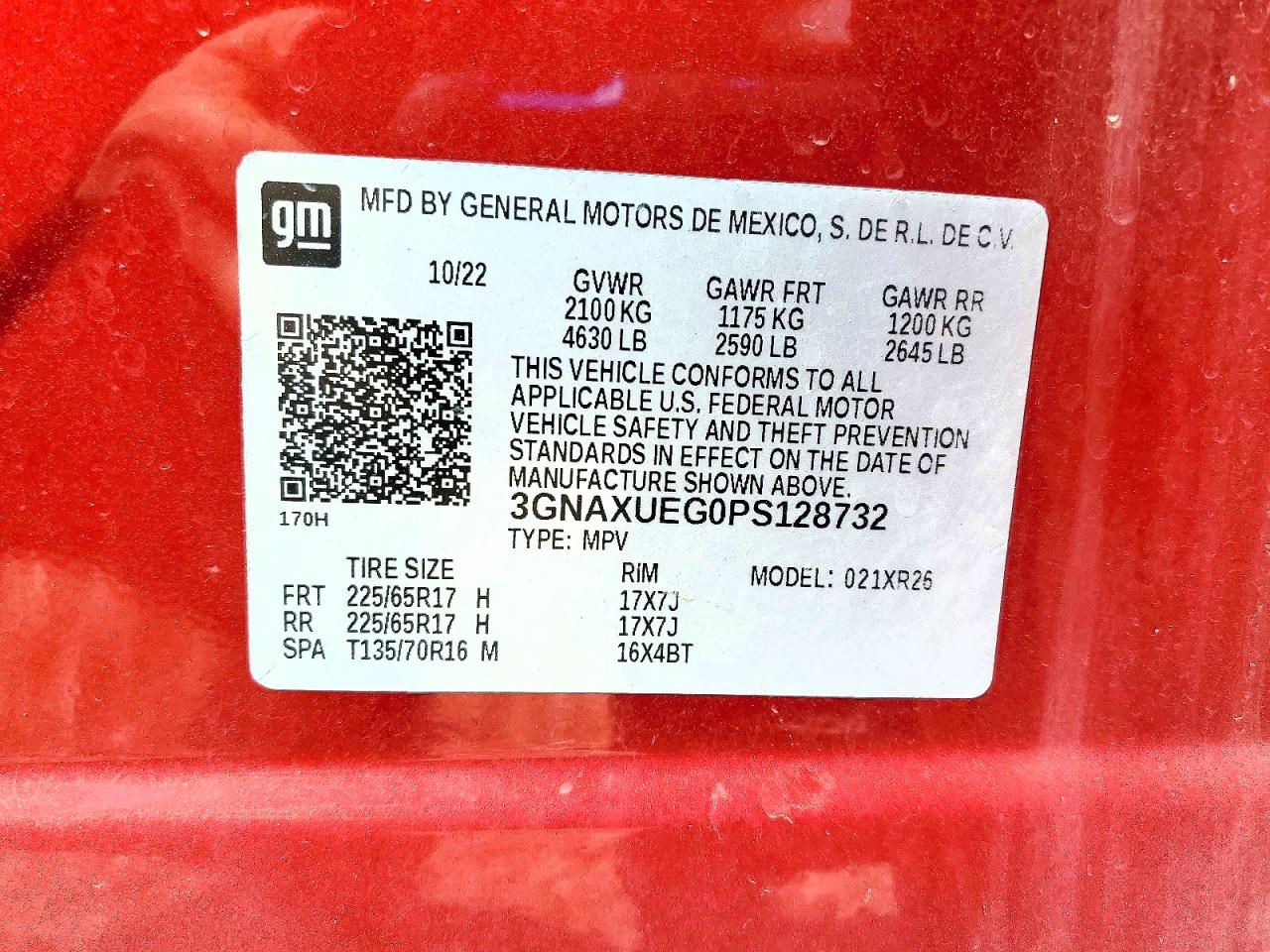 Chevrolet Equinox Lt