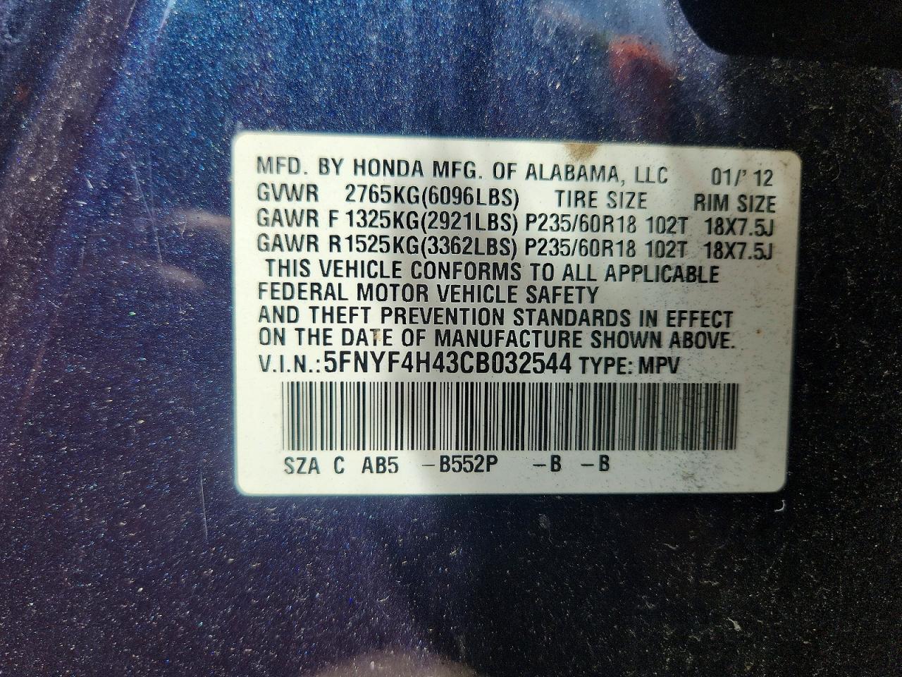 Honda Pilot Ex