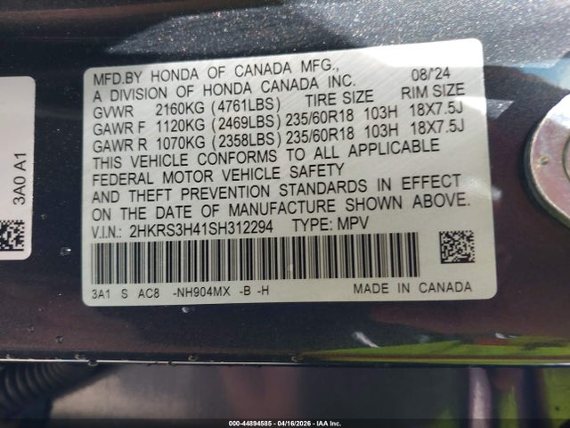 Honda CR-V Ex 2wd